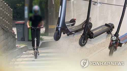 소비자원 "전동킥보드 피해신고 급증…작년보다 77% 증가"