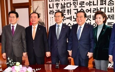 긴박했던 '선거제 합의'…문대통령·문의장, 전날 전격 회동