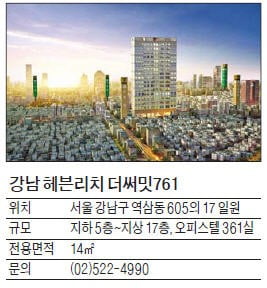 강남 헤븐리치 더써밋761, 全가구 복층구조…언주역 걸어서 1분