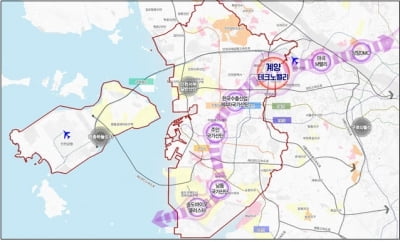 3기 신도시 계양테크노밸리, 新경인산업 중심축으로 조성