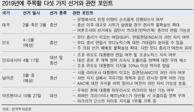 "신흥국 투자자, 올해 선거 이슈 주목해야"