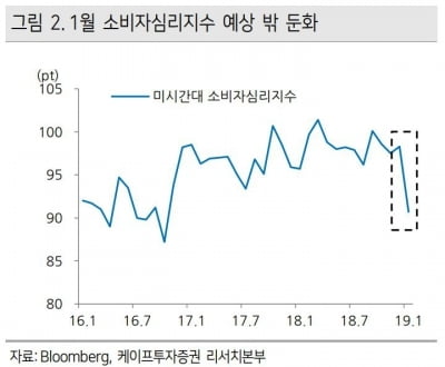 "미국 셧다운 장기화되면 소비 위축 가능"