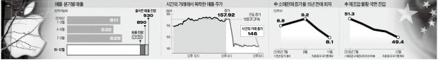 중국發 불황 애플 덮쳤다…분기 실적 예상보다 9% 격감