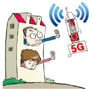 "전자파 싫어요"…아파트 5G 기지국 설치 '갈등'