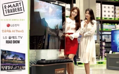 대형마트서 LG OLED TV 로드쇼