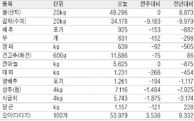 '겨울 간식' 고구마 비싸졌네…10kg 도매가 평년보다 49%↑