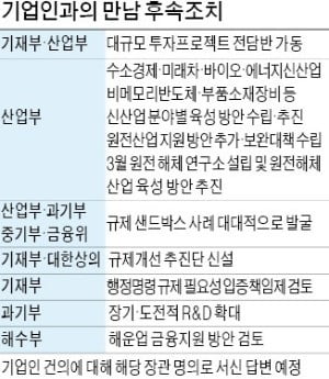 기업인대화 다음 날…문재인 대통령 '규제혁신' 드라이브