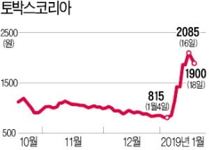 '상어가족 테마株' 토박스코리아, CB·BW 주식 전환에 상승 '찬물'