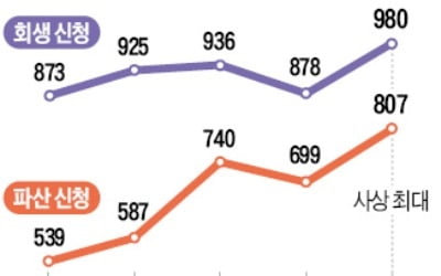 기업이 쓰러진다…파산 신청 '역대 최대'