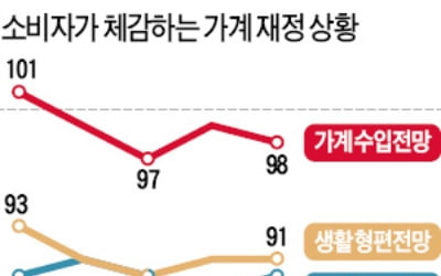 소비자 체감경기 여전히 냉랭…생활형편·가계수입 4개월째 비관