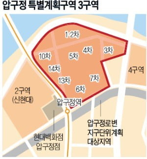 한강변 압구정 3구역, 최고 49층 재건축 추진