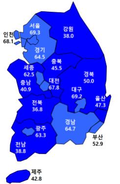 규제지속·입주물량 증가…1월 주택사업 체감경기 '꽁꽁'