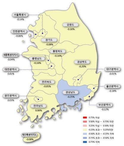 "공시가격 급등하나"…서울 아파트값 5년5개월 만에 최대 하락