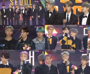 &#34;아미는 나의 팬이자 아이돌&#34;…방탄소년단 &#39;2019 서울가요대상&#39; 찬란한 대상 (종합)