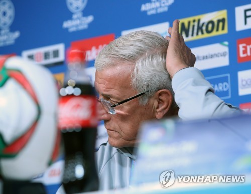 [아시안컵] 중국 리피 감독 "한국의 스피드와 기술이 뛰어났다"