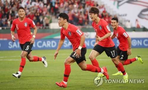 [아시안컵] 한국, 바레인에 2-1 진땀승…카타르와 8강 격돌