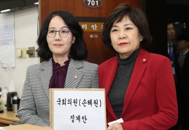 자유한국당, 손혜원 의원 징계안 제출 (사진=연합뉴스)