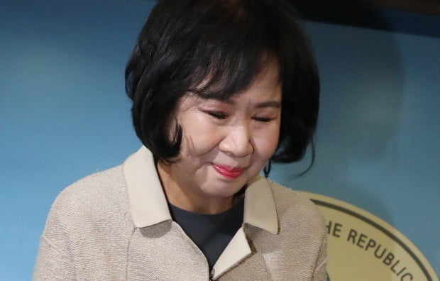 손혜원 의원이 20일 국회 정론관에서 기자회견을 열고 당적을 내려놓겠다고 밝혔다. / 사진=연합뉴스