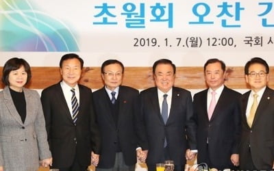 여야 5당 대표, 새해 첫 '초월회' 회동…선거제 개혁 등 논의