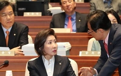 한국, 의총서 지도체제 결론 못내…'단일'vs'집단' 팽팽