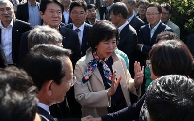 손혜원 "목포 숨은 가치 알려지길"…박지원 "모두 속았다"