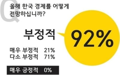 "기업인 올해 경제전망 부정적…자사 성장은 기대"