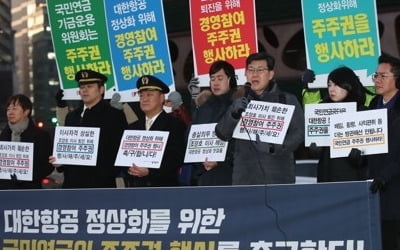 국민연금, '대한항공·한진칼 경영참여' 여부 내달 1일 결정