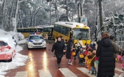 전국 기습 폭설에 '화들짝'…눈길·빙판에 '설설'기고 사고 속출