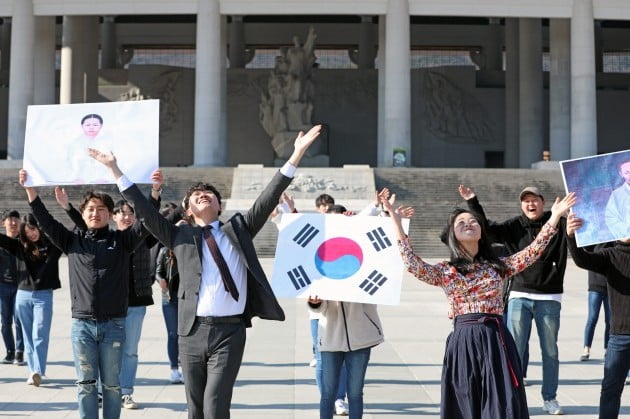 남서울대 학생자치기구, 3·1운동 기념 플래시몹 개최