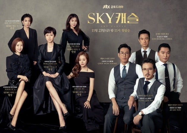 성황리에 막을 내린 jtbc드라마 SKY캐슬. 사진=jtbc