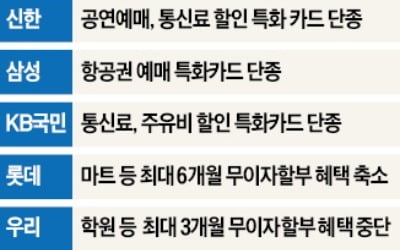 무이자할부 줄고 알짜카드 줄줄이 단종…소비자만 뿔났다