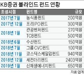 국민연금·SK·KT 자금 등 5510억 운용…KB증권, 블라인드펀드 조성 힘 받는다