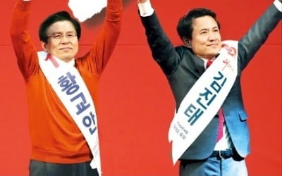 한국당 지지층 '황교안 압도적 1위'…일반 국민 '오세훈 1위'