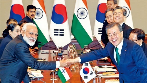 韓-인도 정상회담 
