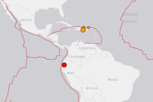 도미니카공화국 규모 5.3 지진 이어 에콰도르서도 5.7 '흔들'