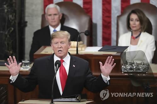 트럼프 연설키워드는 '초당적 협력'…뒤에선 민주당에 '욕설'