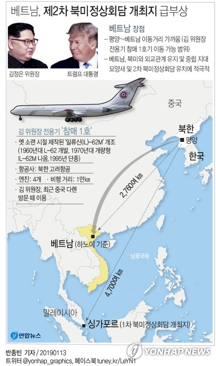 북미 2차 정상회담 무대로 베트남 굳어져…다낭 개최 유력