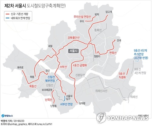 목동∼청량리 잇는 강북 횡단 경전철 만든다…4호선은 급행화