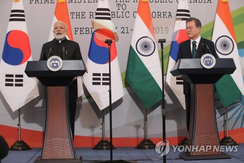 [전문] 모디 "문대통령 확신·인내에 경의…한반도평화에 최선 다할것"