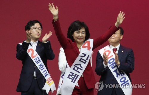 김진태 돌풍 없었지만…'망언' 김순례 되고 '막말' 김준교 선전