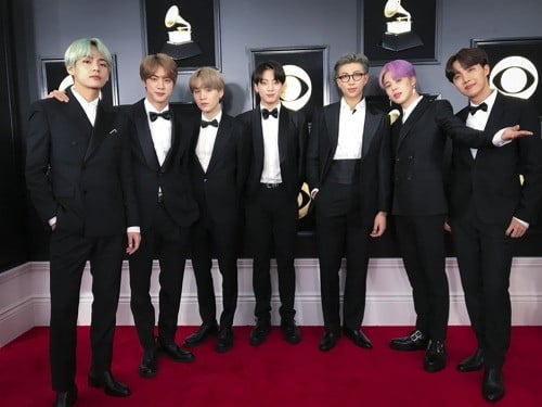 방탄소년단, '2019 그래미 어워드'서 시상, 사진=연합뉴스