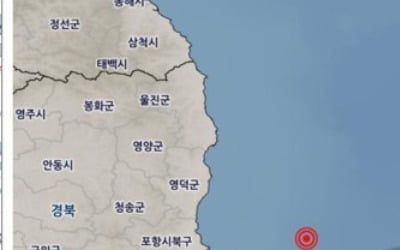 포항 앞바다서 규모 4.1 지진…1시간여 뒤 2.5 여진