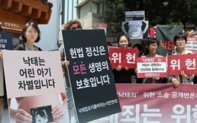 '낙태죄 위헌' 나오나…낙태감소 조사결과, 헌법재판 영향 촉각