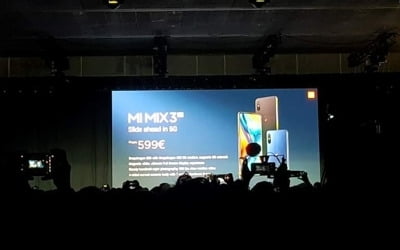 샤오미, MWC 데뷔전…5G폰 '미믹스 3' 70만원대에 내놔