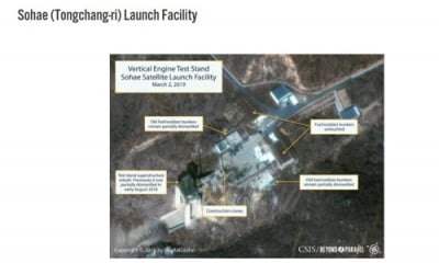 美 CSIS "북한 동창리 미사일 발사장 재건 움직임 보여"