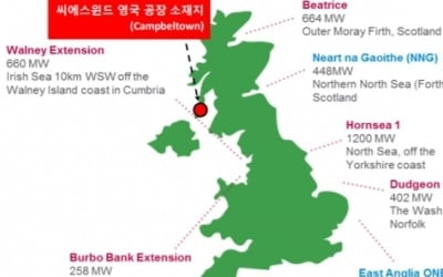 "씨에스윈드, 영국 해상풍력 목표량 3배↑ 수혜주"-유진