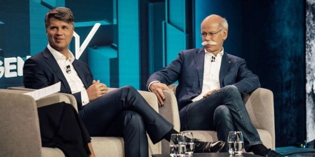 하랄트 크루거 BMW 최고경영자(CEO·왼쪽)와 디터 체체 다임러 CEO / 사진=다임러 공식 홈페이지