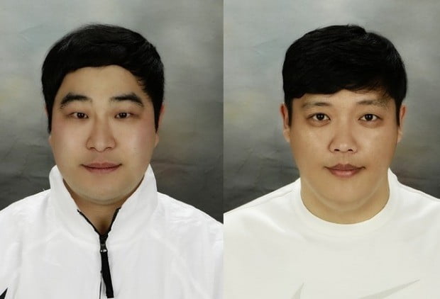 여성을 납치한 차량을 추격전 끝에 붙잡은 퀵서비스 기사 서상현(29·왼쪽), 구영호(30)씨