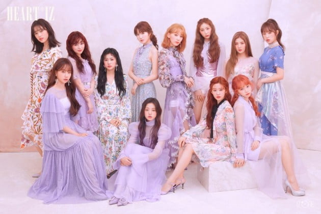 그룹 아이즈원 '하트아이즈' 선주문 판매량 20만장 돌파 /사진=오프더레코드 제공