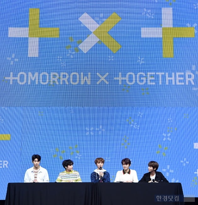 [포토] 투모로우바이투게더(TXT), 'BTS선배님들 따라 가겠다'